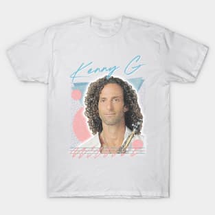 Kenny G / Retro Faded-Style Aesthetic Fan Art Design T-Shirt